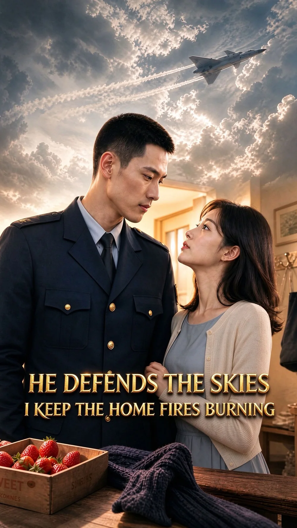 He Defends the Skies, I Keep the Home Fires Burning poster